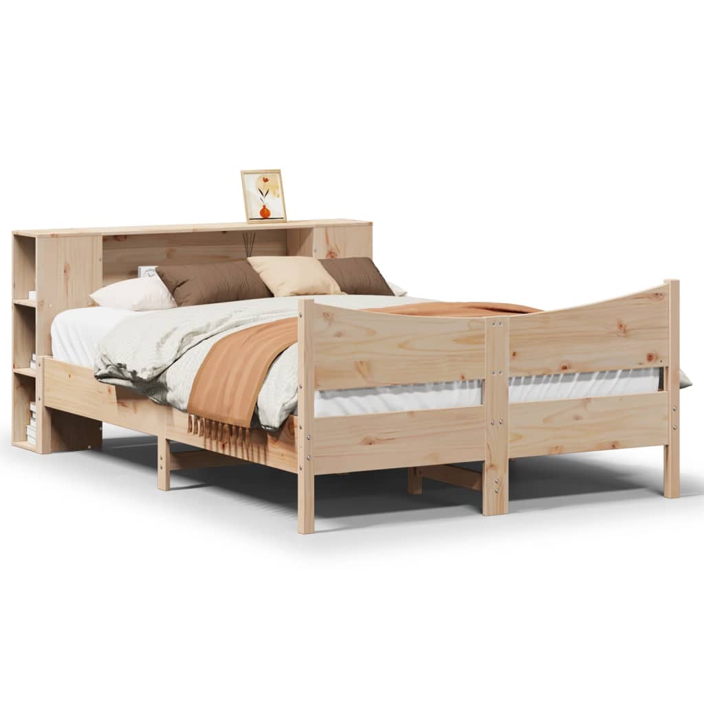 Cadre de lit sans matelas 120x200 cm bois de pin massif - XIOS