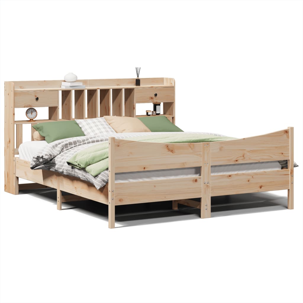 Cadre de lit sans matelas 180x200 cm bois massif de pin - XIOS