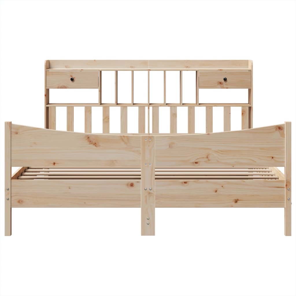 Cadre de lit sans matelas 180x200 cm bois massif de pin - XIOS