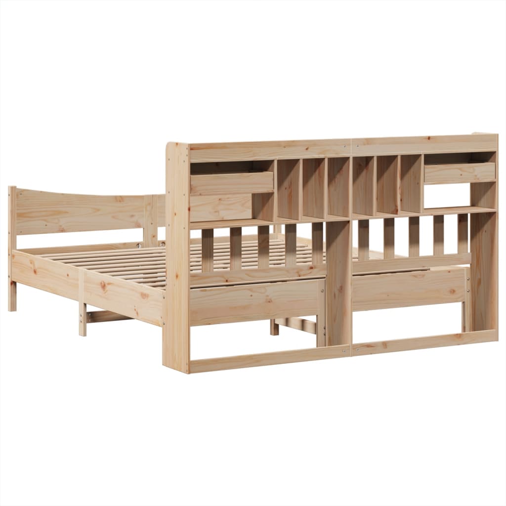 Cadre de lit sans matelas 180x200 cm bois massif de pin - XIOS