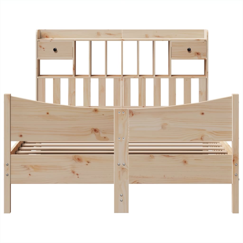 Cadre de lit sans matelas 160x200 cm bois massif de pin - XIOS