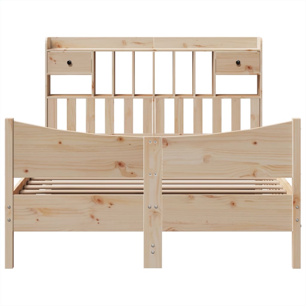Cadre de lit sans matelas 140x200 cm bois massif de pin - XIOS