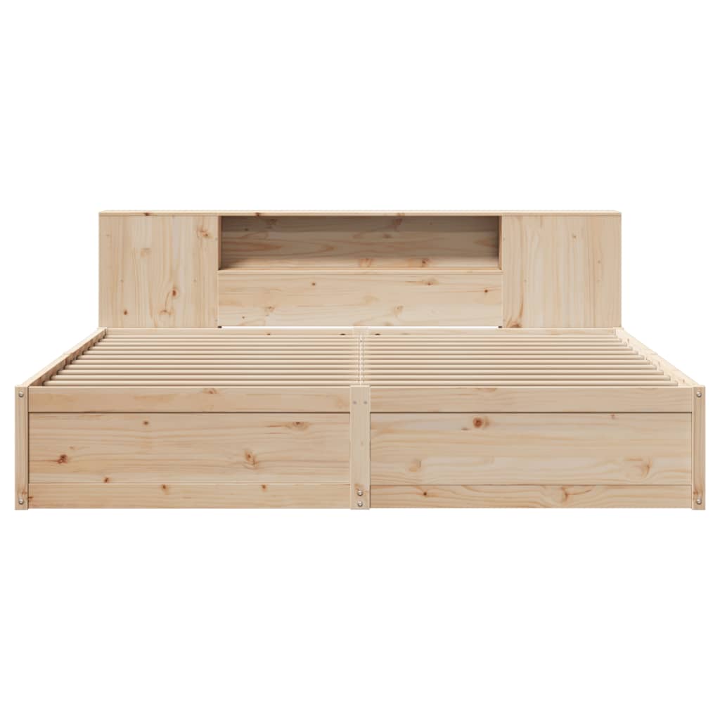Cadre de lit sans matelas 200x200 cm bois massif de pin - XIOS