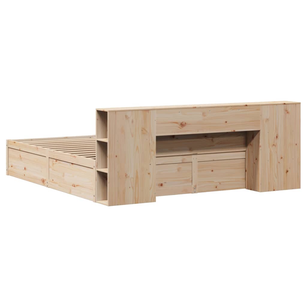 Cadre de lit sans matelas 200x200 cm bois massif de pin - XIOS