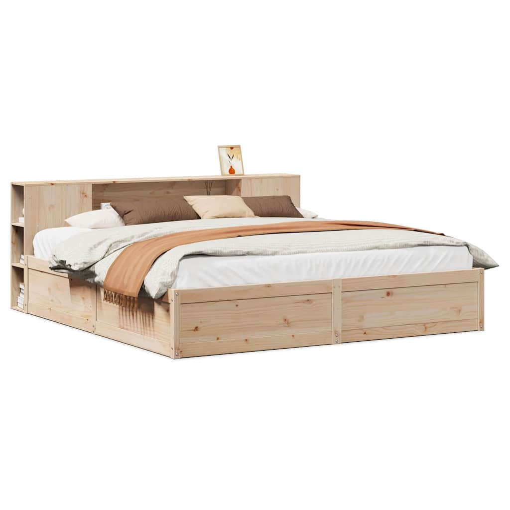 Cadre de lit sans matelas 180x200 cm bois massif de pin - XIOS