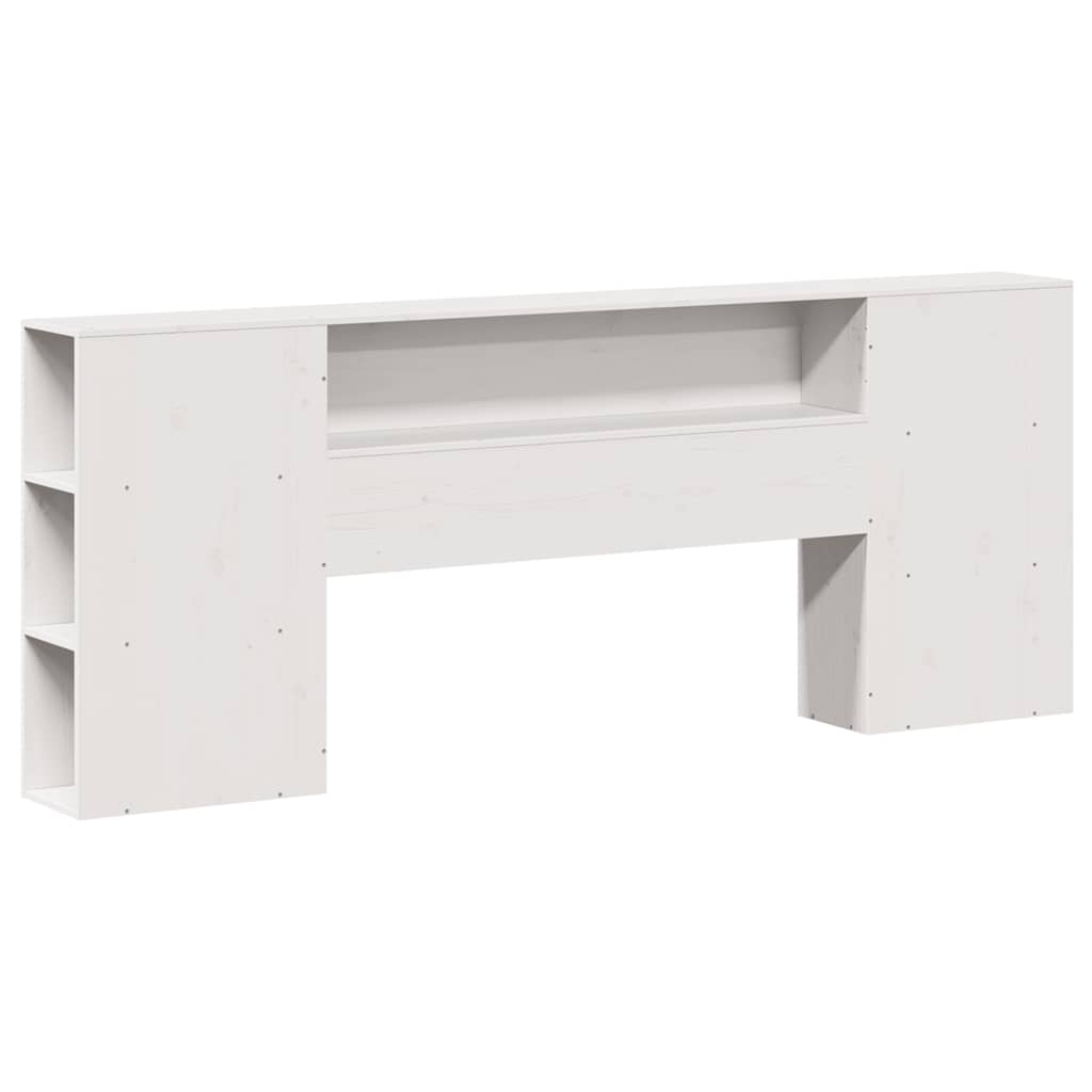 Cadre de lit sans matelas blanc 180x200 cm bois massif de pin - XIOS