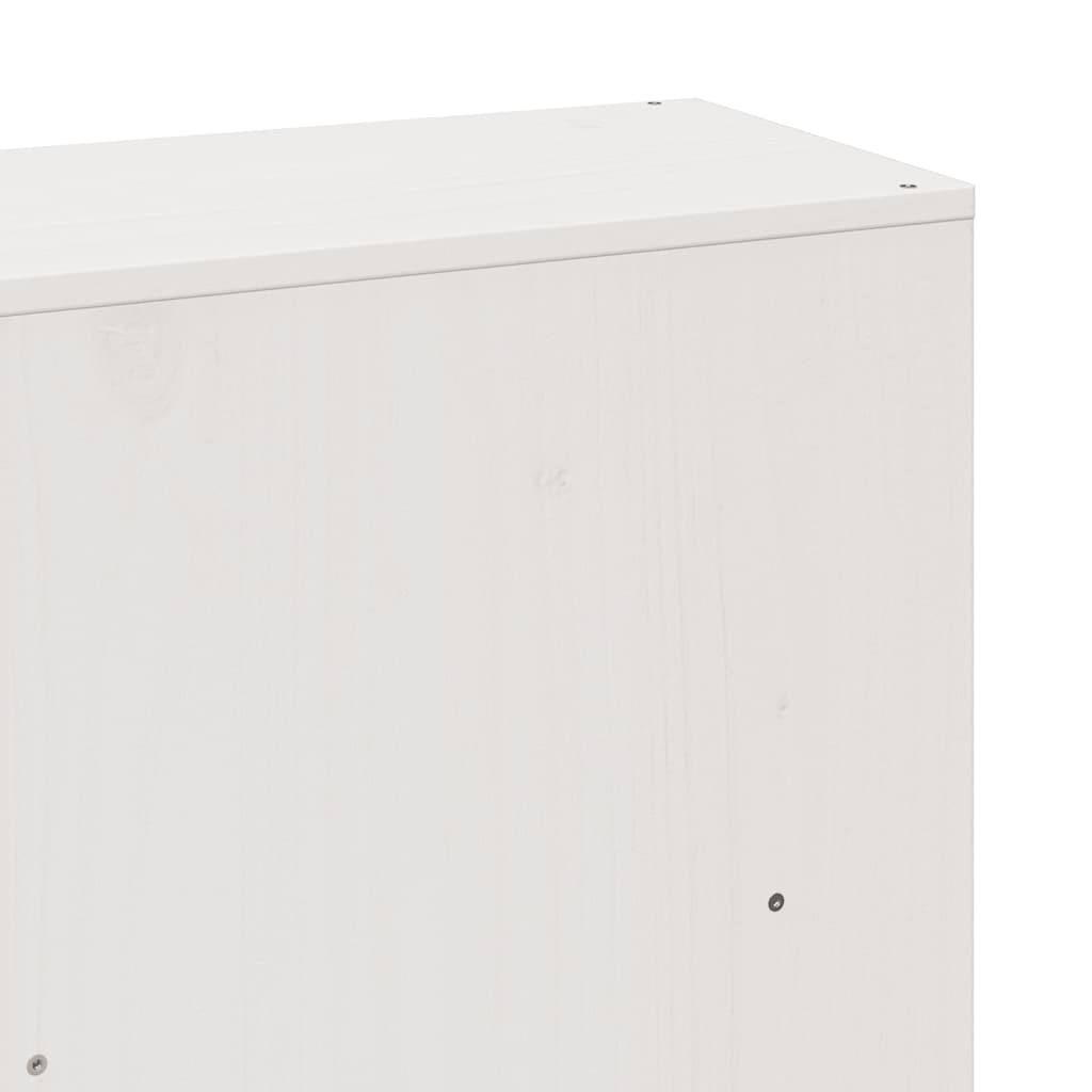 Cadre de lit sans matelas blanc 180x200 cm bois massif de pin - XIOS