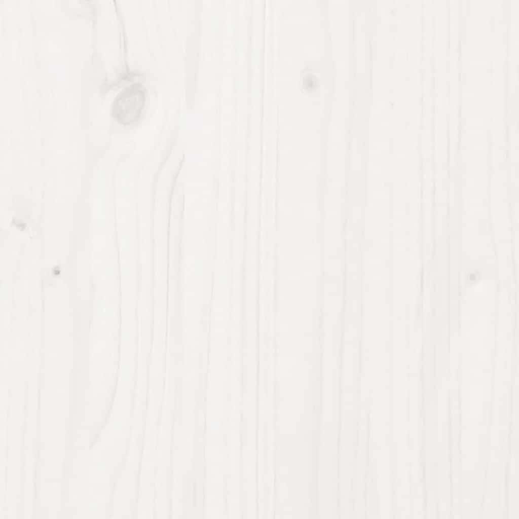 Cadre de lit sans matelas blanc 120x200 cm bois de pin massif - XIOS