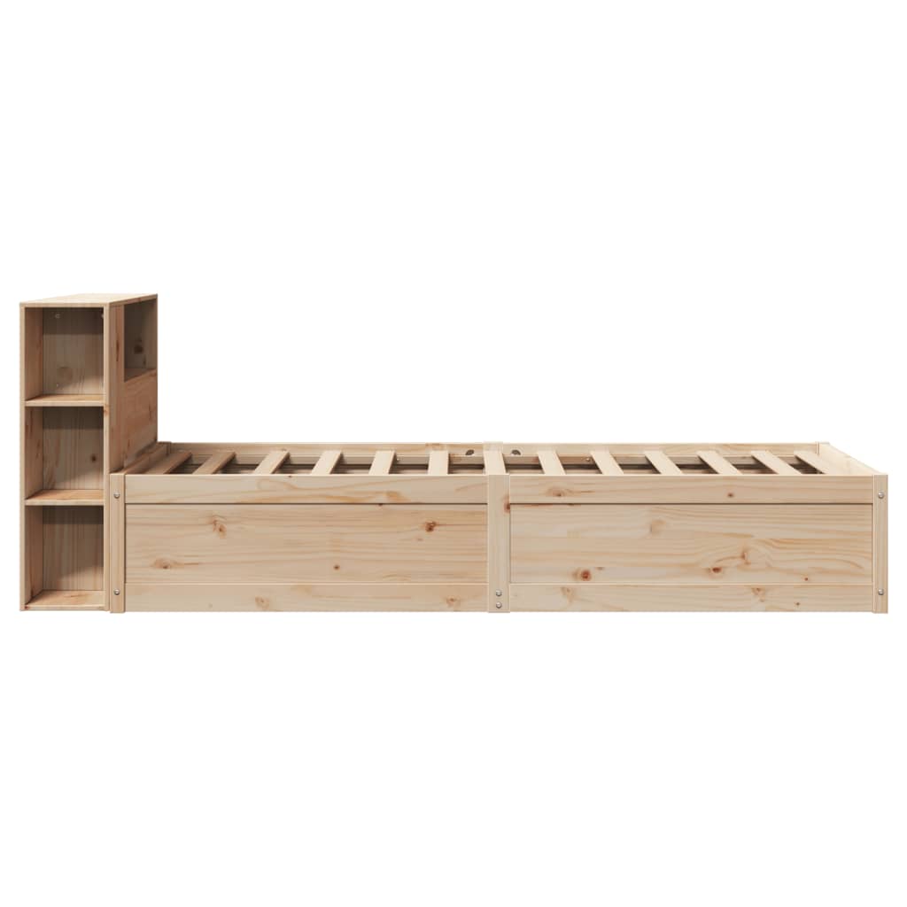 Cadre de lit sans matelas 75x190 cm bois de pin massif - XIOS