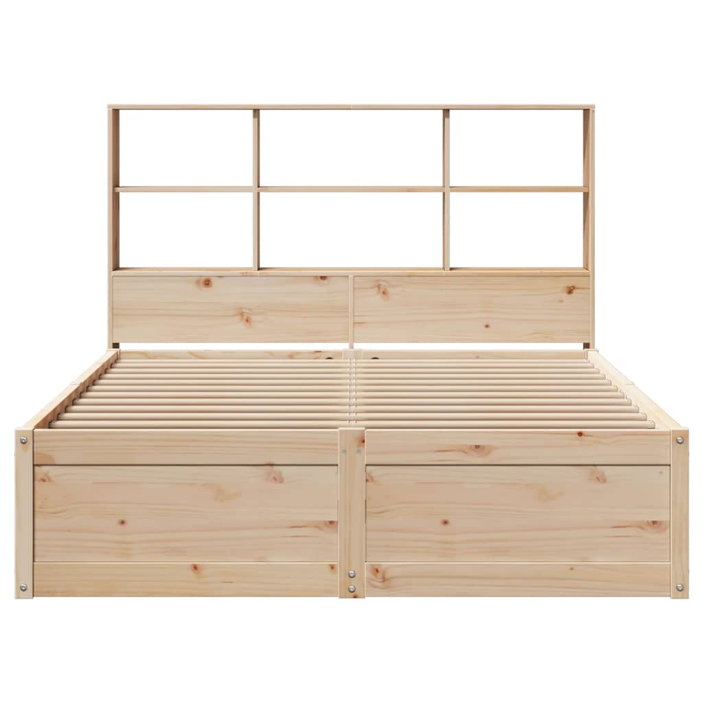 Cadre de lit sans matelas 160x200 cm bois massif de pin - XIOS