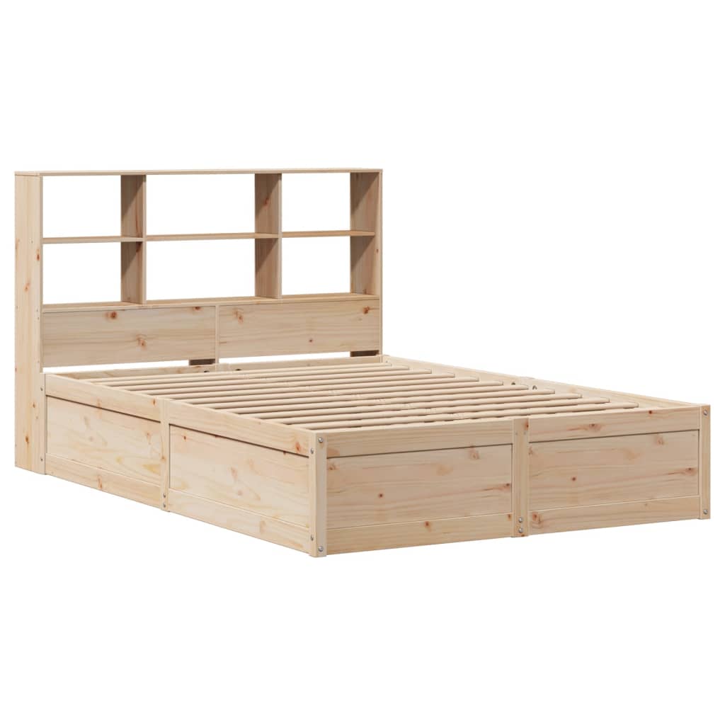 Cadre de lit sans matelas 140x200 cm bois massif de pin - XIOS