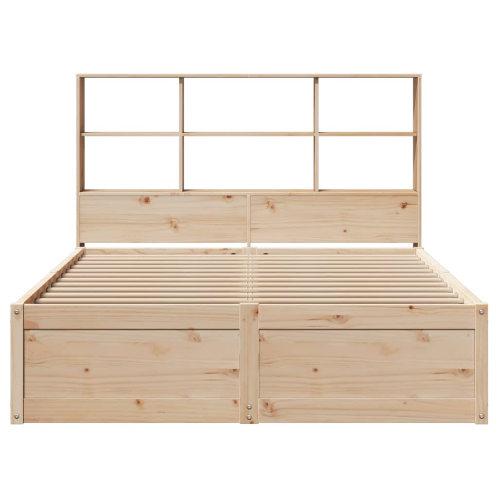 Cadre de lit sans matelas 140x200 cm bois massif de pin - XIOS