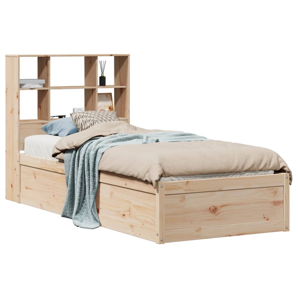 Cadre de lit sans matelas 100x200 cm bois massif de pin - XIOS