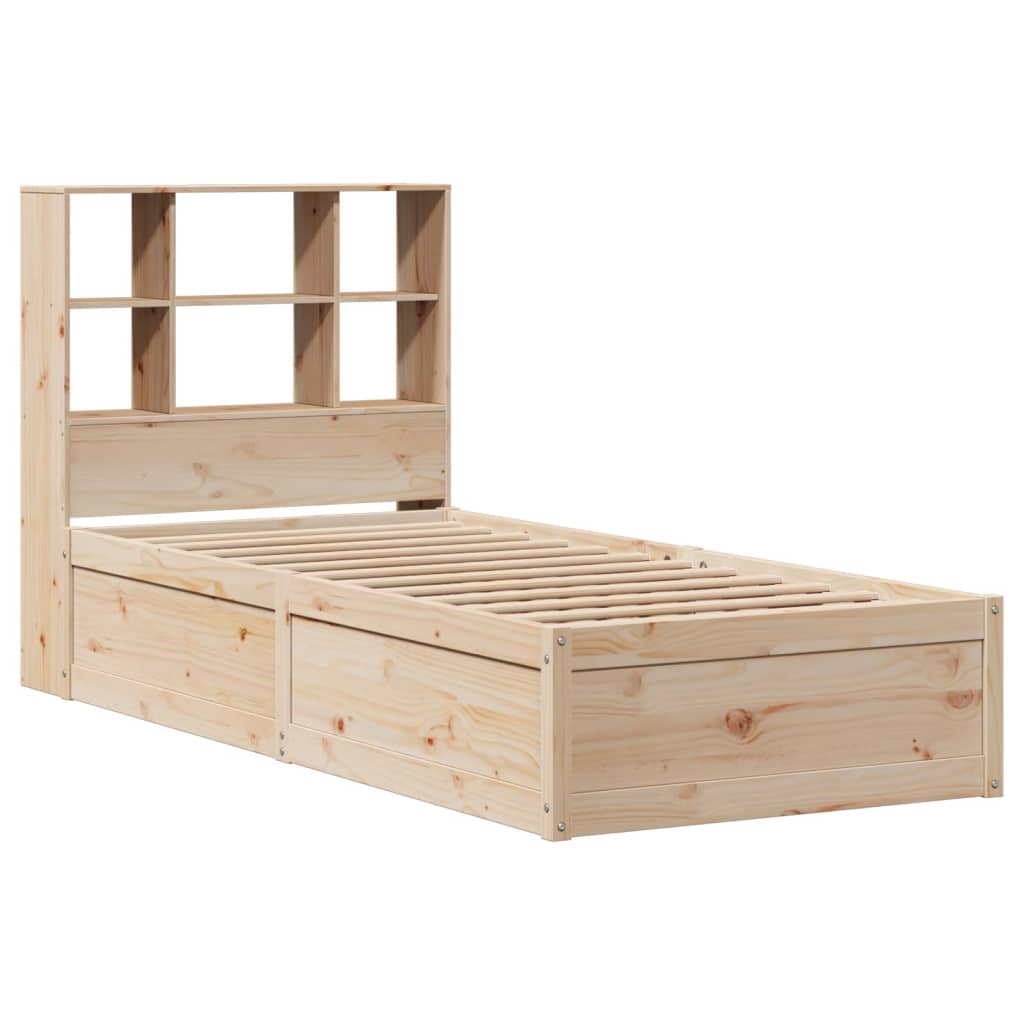 Cadre de lit sans matelas 100x200 cm bois massif de pin - XIOS