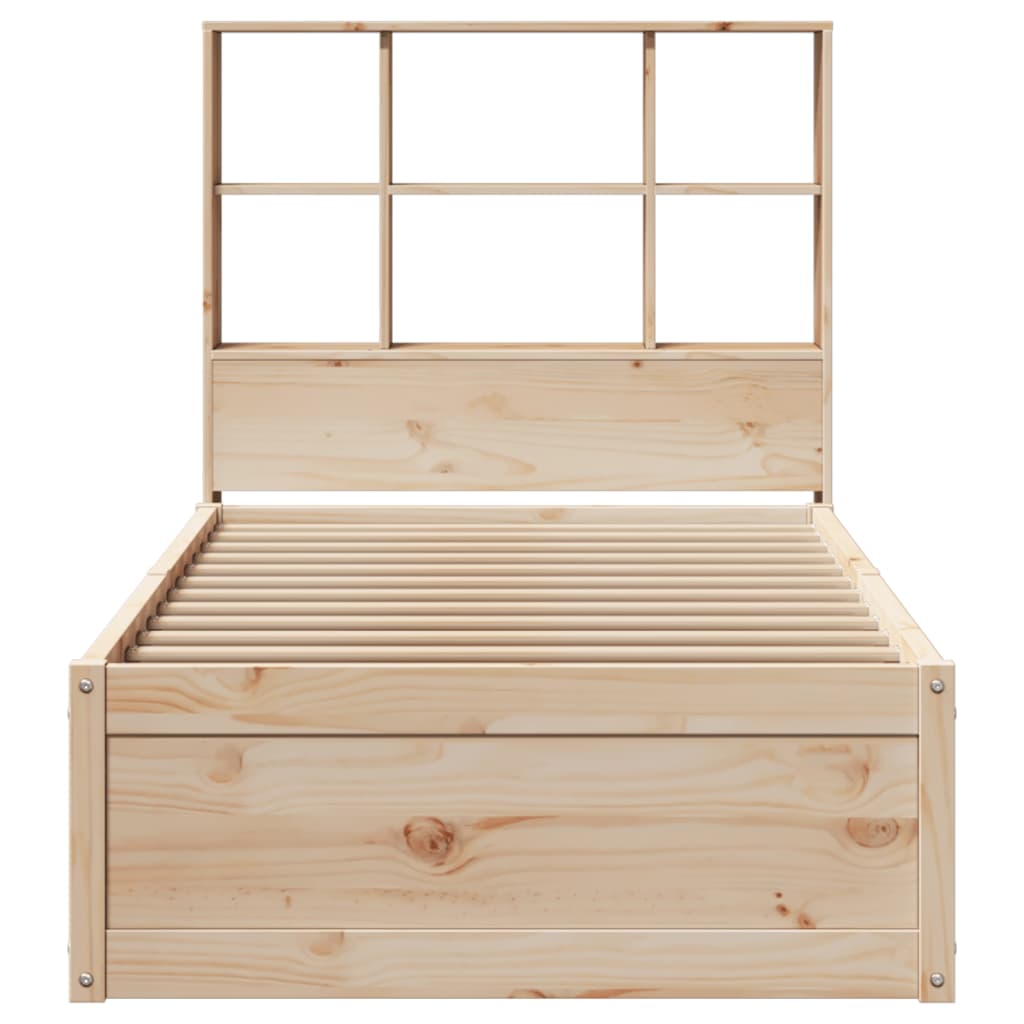 Cadre de lit sans matelas 100x200 cm bois massif de pin - XIOS
