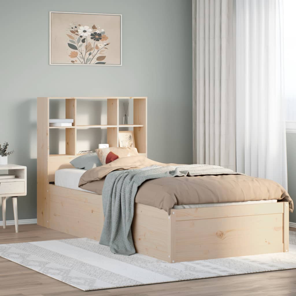Cadre de lit sans matelas 100x200 cm bois massif de pin - XIOS