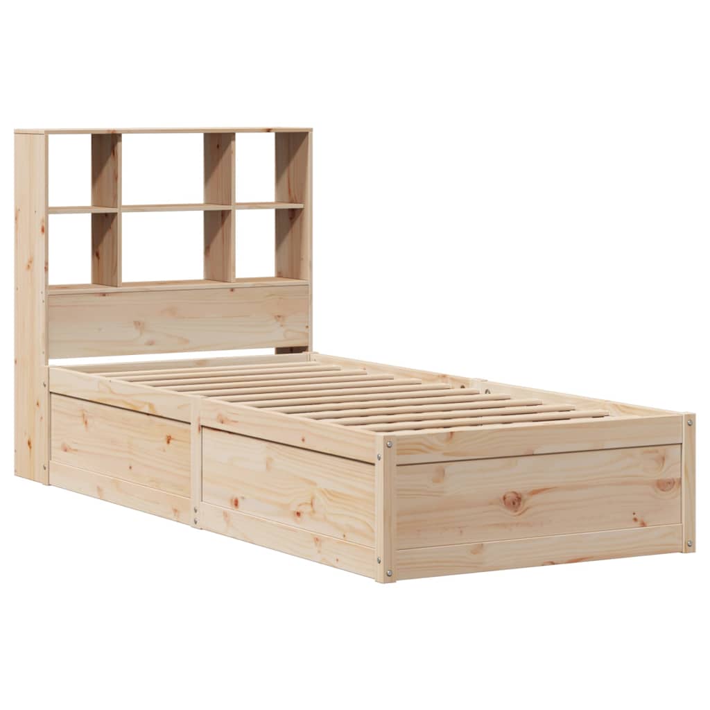 Cadre de lit sans matelas 90x200 cm bois de pin massif - XIOS