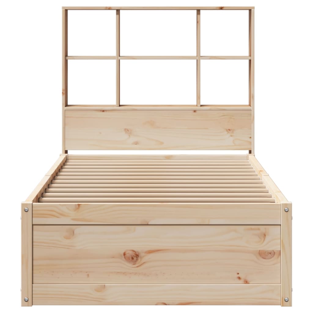Cadre de lit sans matelas 90x200 cm bois de pin massif - XIOS