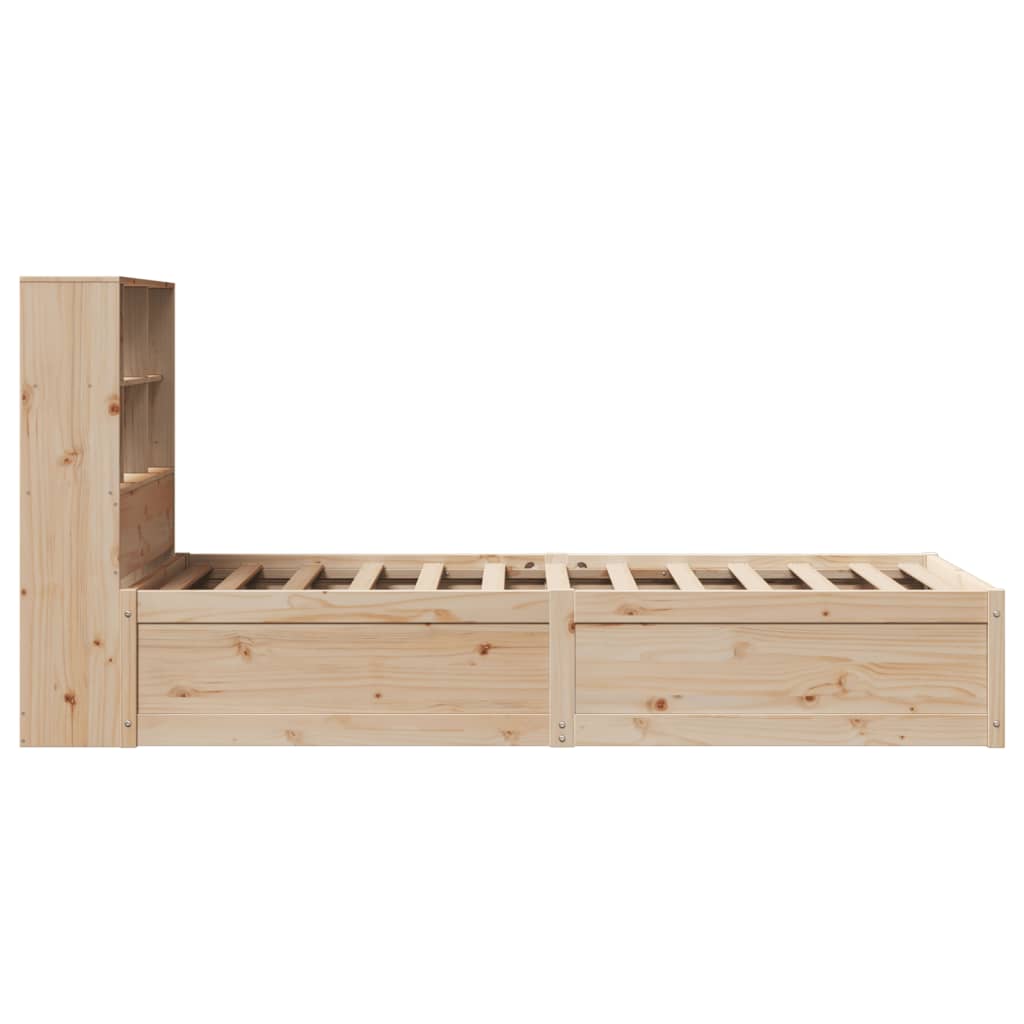 Cadre de lit sans matelas 90x200 cm bois de pin massif - XIOS