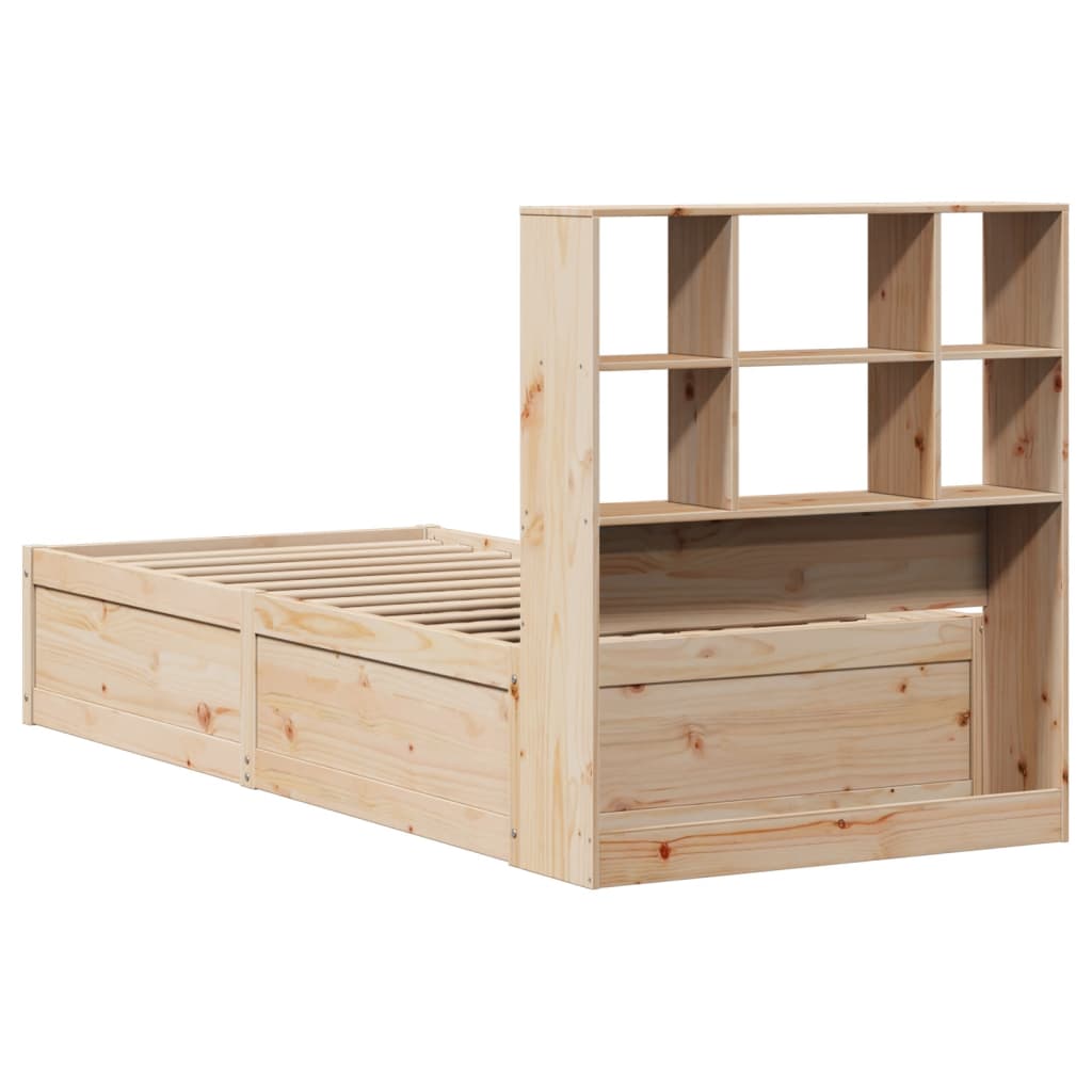 Cadre de lit sans matelas 90x200 cm bois de pin massif - XIOS