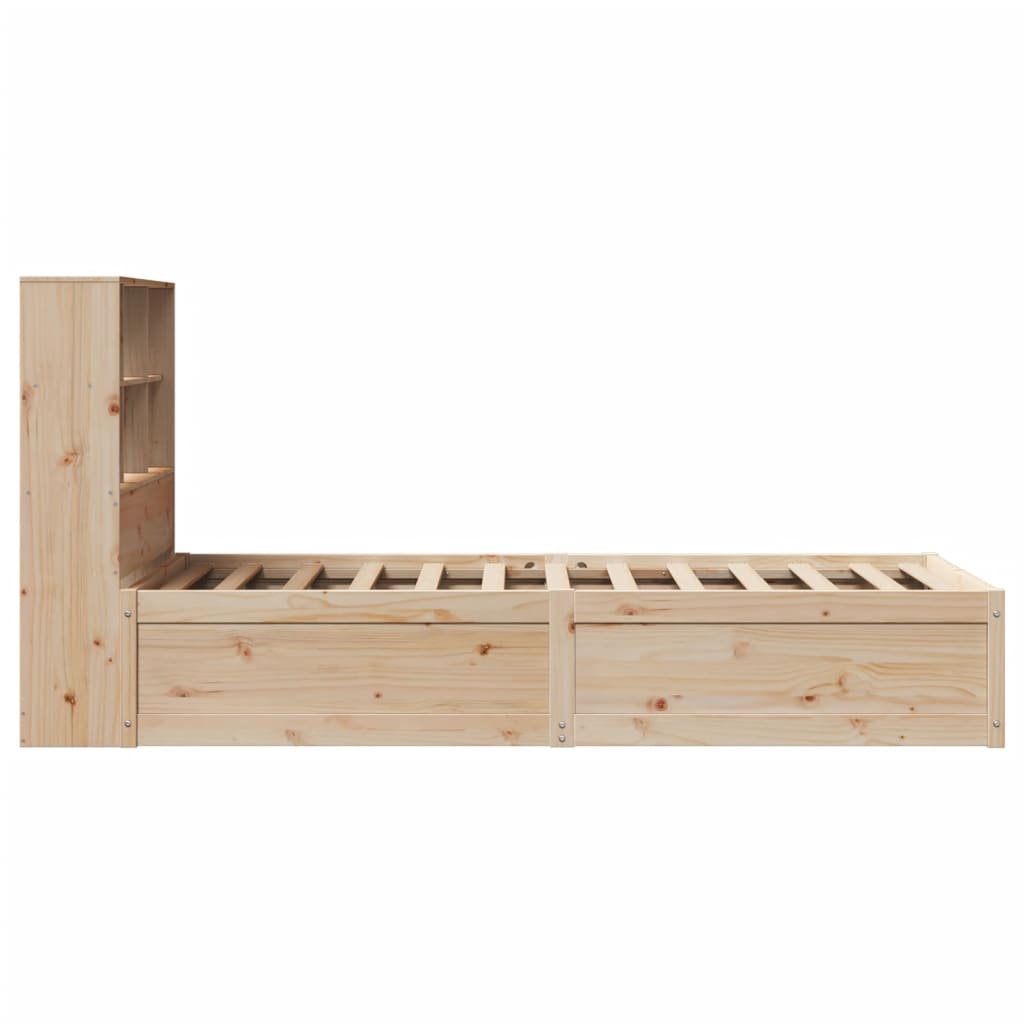 Cadre de lit sans matelas 90x190 cm bois de pin massif - XIOS