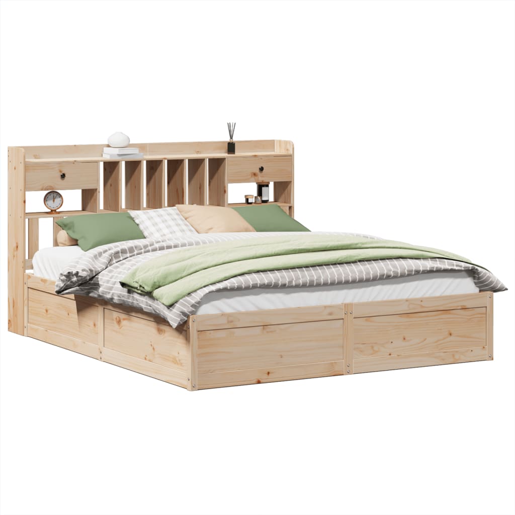Cadre de lit sans matelas 180x200 cm bois massif de pin - XIOS