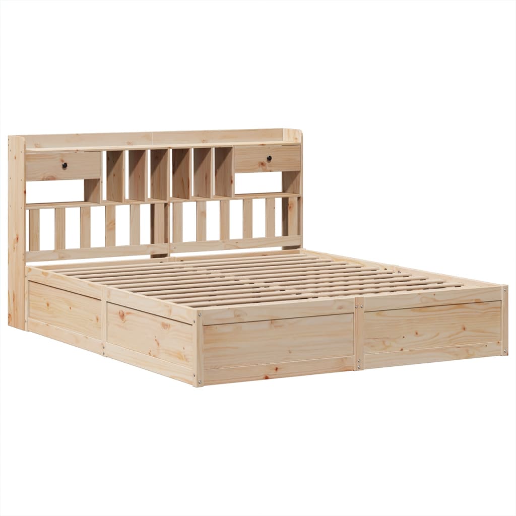 Cadre de lit sans matelas 180x200 cm bois massif de pin - XIOS