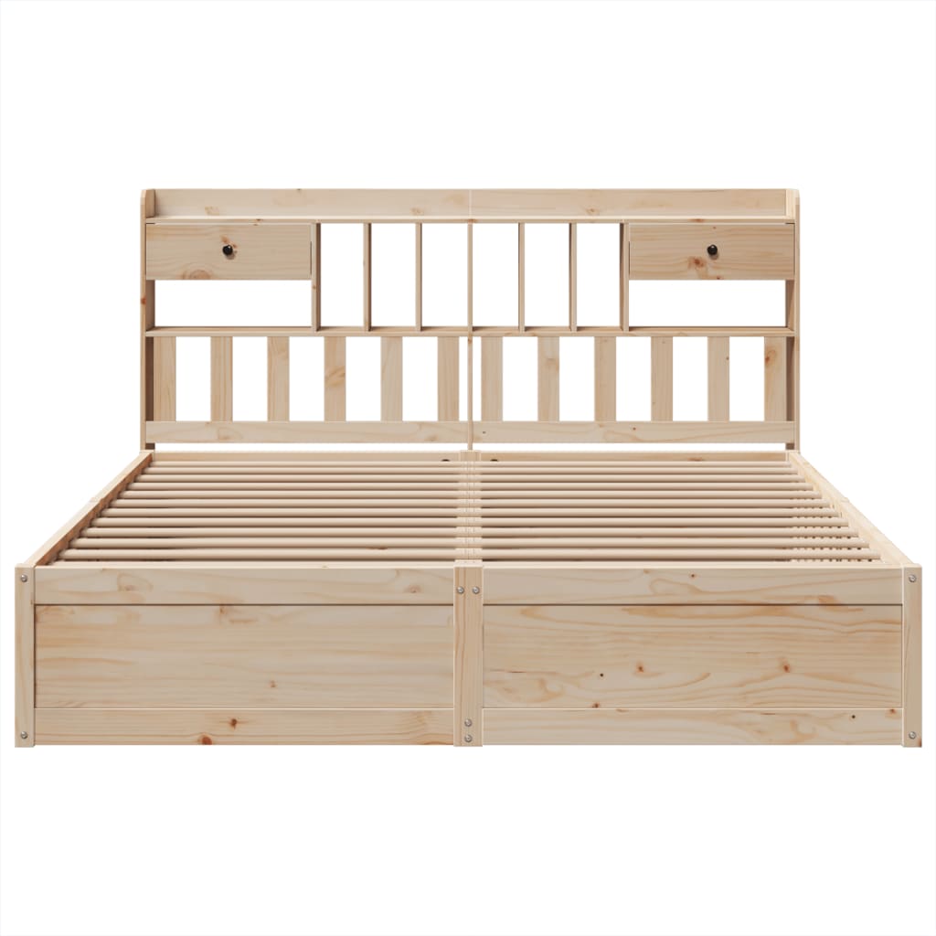 Cadre de lit sans matelas 180x200 cm bois massif de pin - XIOS