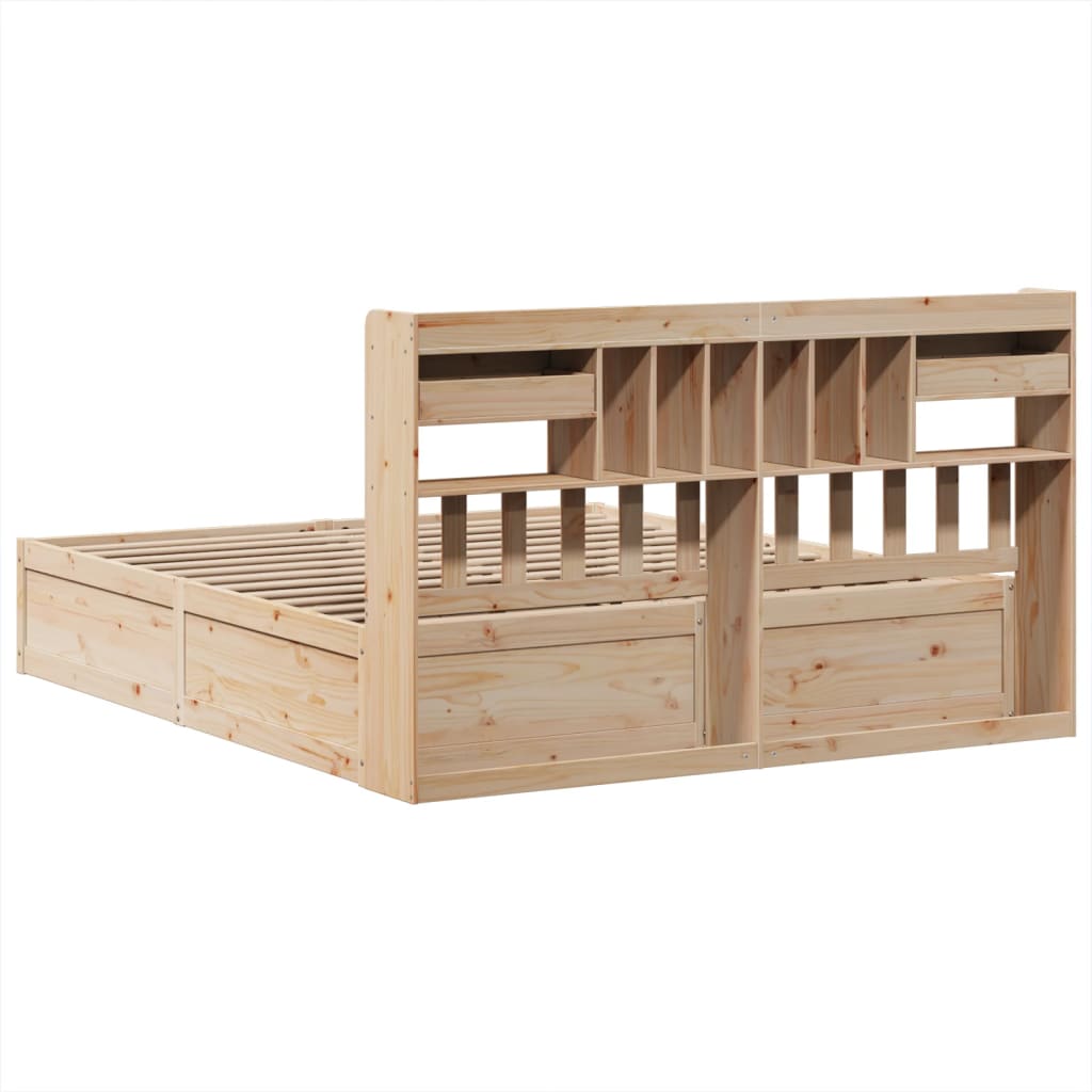 Cadre de lit sans matelas 180x200 cm bois massif de pin - XIOS