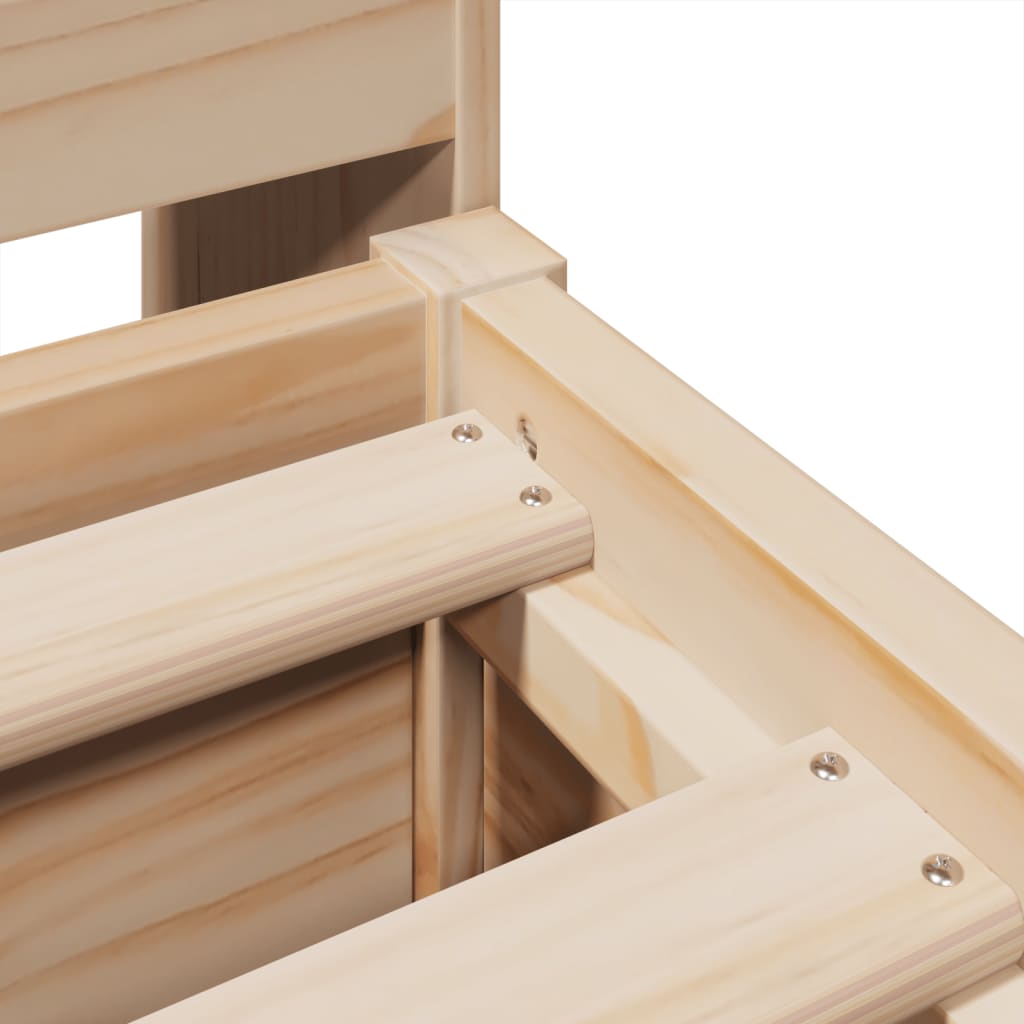 Cadre de lit sans matelas 180x200 cm bois massif de pin - XIOS