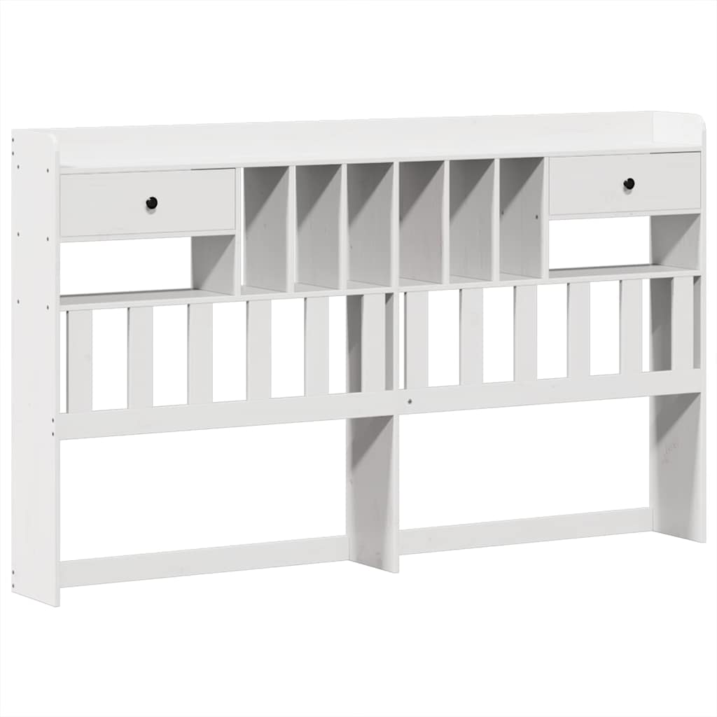 Cadre de lit sans matelas blanc 180x200 cm bois massif de pin - XIOS