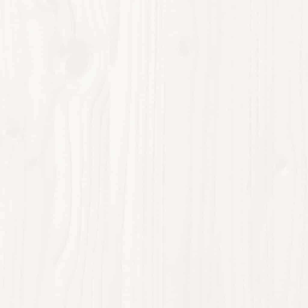 Cadre de lit sans matelas blanc 180x200 cm bois massif de pin - XIOS