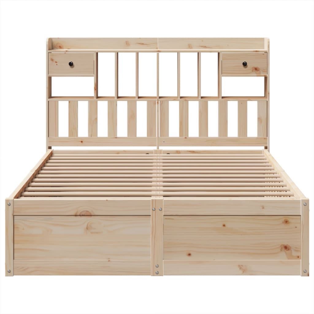 Cadre de lit sans matelas 160x200 cm bois massif de pin - XIOS