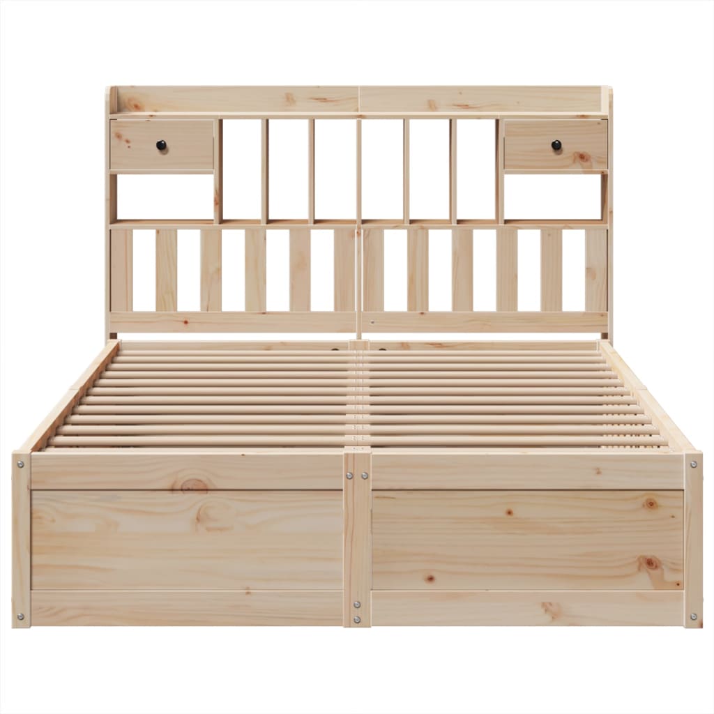 Cadre de lit sans matelas 150x200 cm bois de pin massif - XIOS