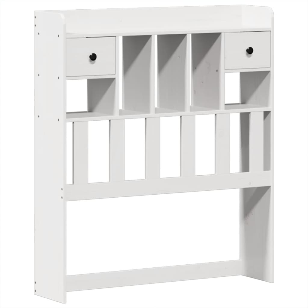 Cadre de lit sans matelas blanc 90x190 cm bois de pin massif - XIOS