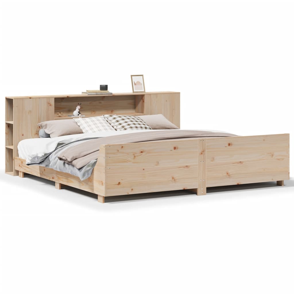 Cadre de lit sans matelas 180x200 cm bois massif de pin - XIOS