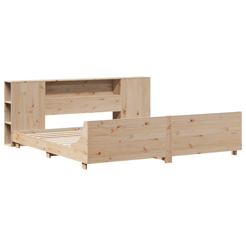 Cadre de lit sans matelas 180x200 cm bois massif de pin - XIOS