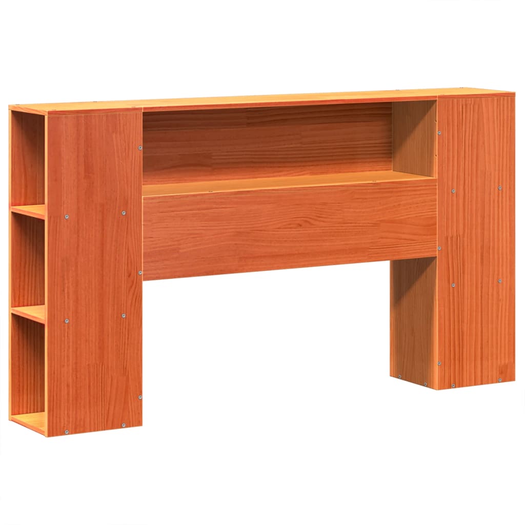 Cadre de lit sans matelas cire marron 150x200cm bois pin massif - XIOS