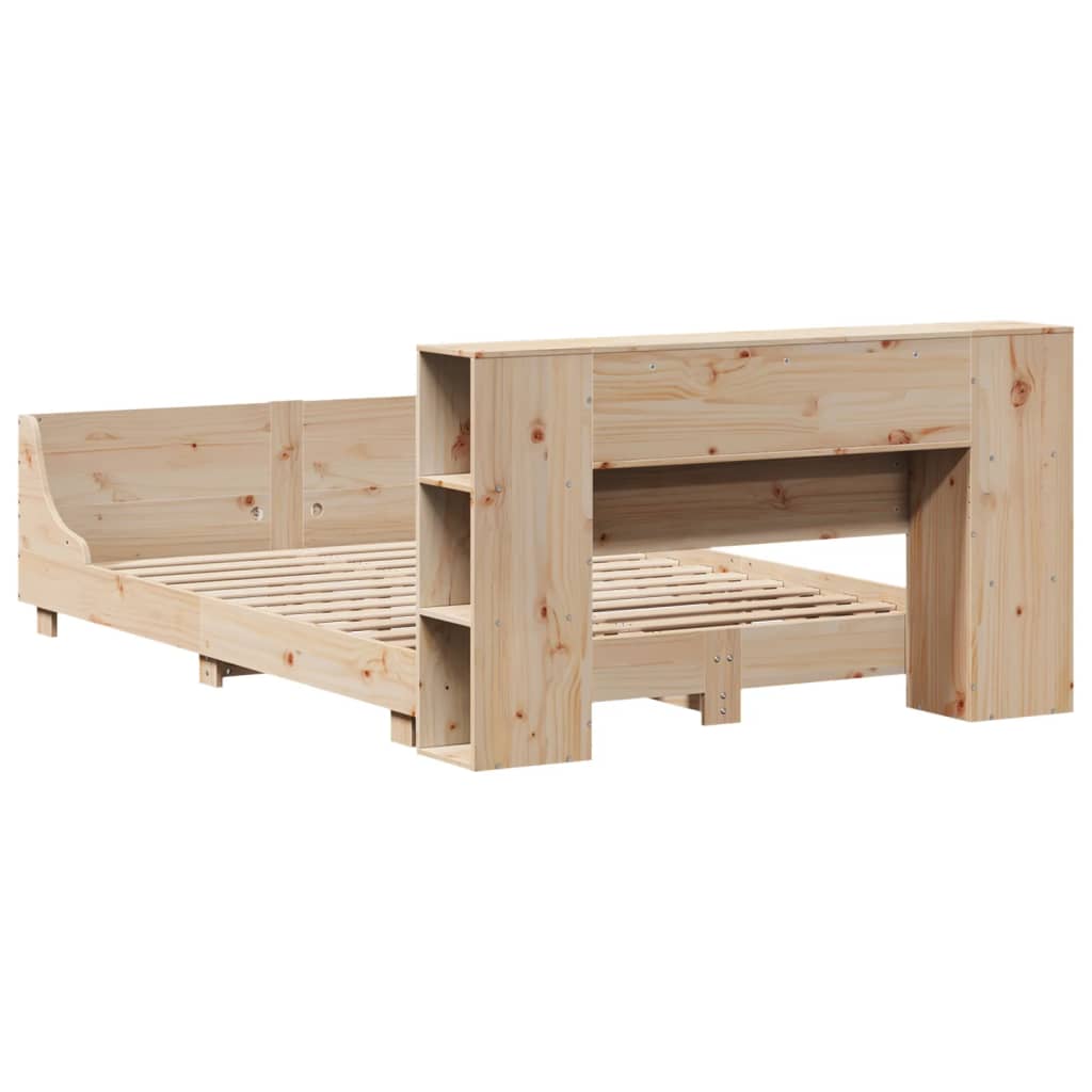 Cadre de lit sans matelas 120x200 cm bois de pin massif - XIOS