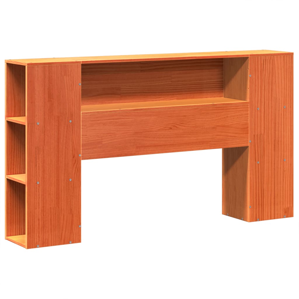 Cadre de lit sans matelas cire marron 140x190cm bois pin massif - XIOS