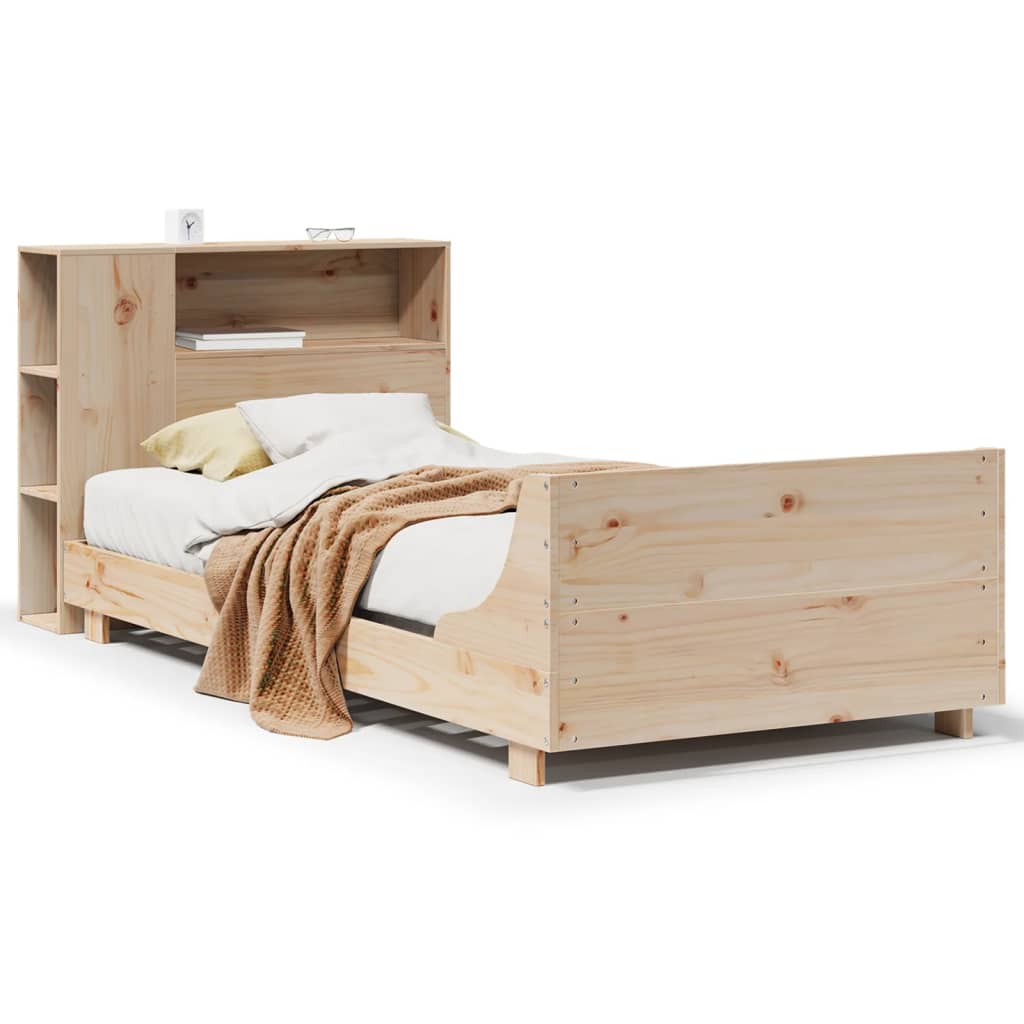 Cadre de lit sans matelas 100x200 cm bois massif de pin - XIOS