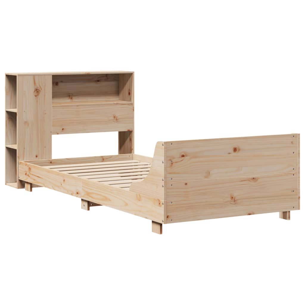Cadre de lit sans matelas 100x200 cm bois massif de pin - XIOS