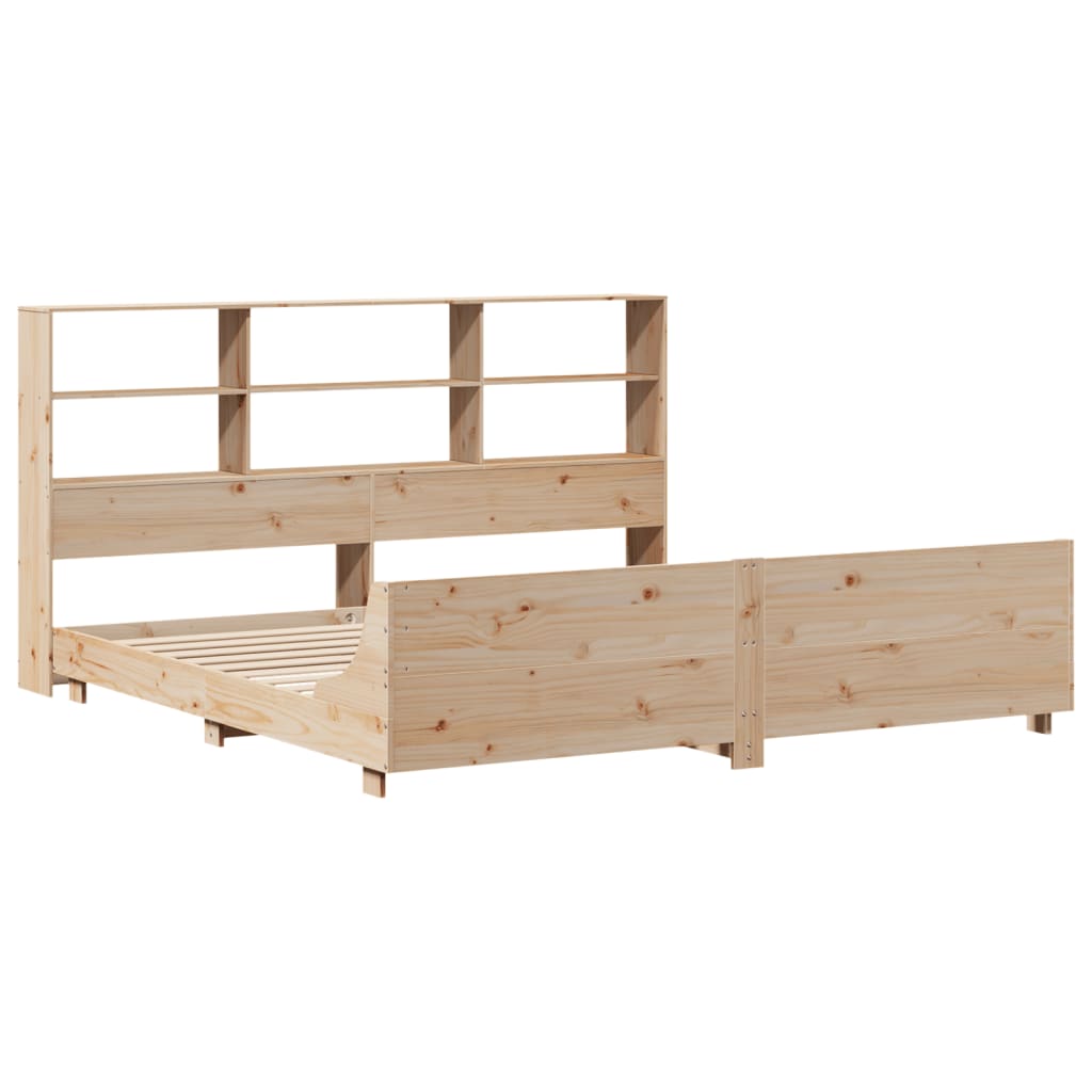 Cadre de lit sans matelas 180x200 cm bois massif de pin - XIOS