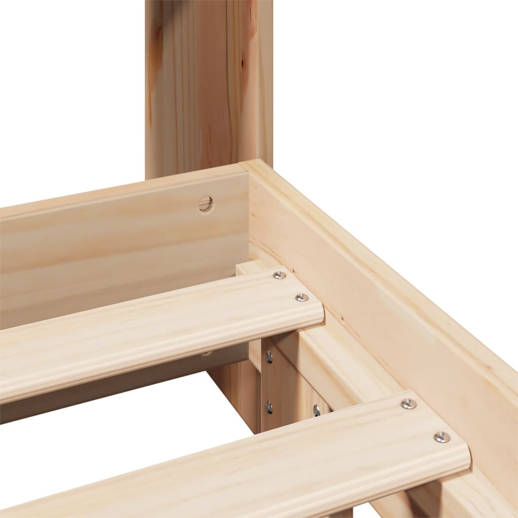 Cadre de lit sans matelas 180x200 cm bois massif de pin - XIOS