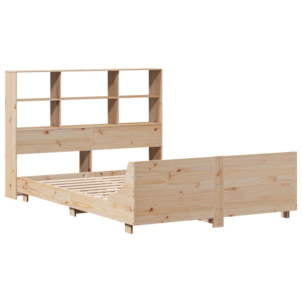 Cadre de lit sans matelas 120x200 cm bois de pin massif - XIOS