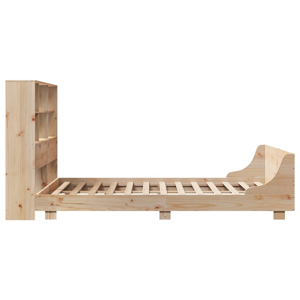 Cadre de lit sans matelas 120x200 cm bois de pin massif - XIOS