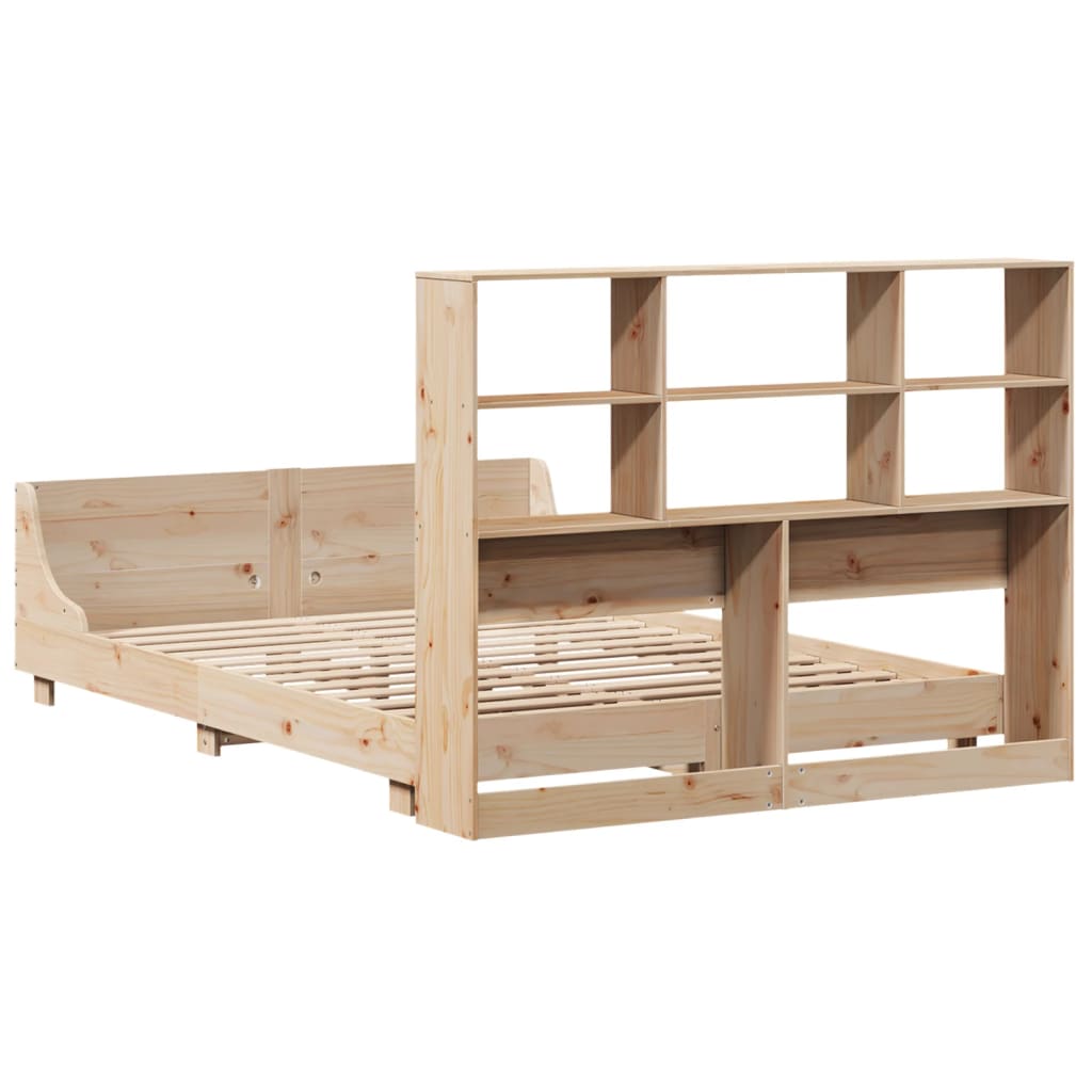 Cadre de lit sans matelas 120x200 cm bois de pin massif - XIOS