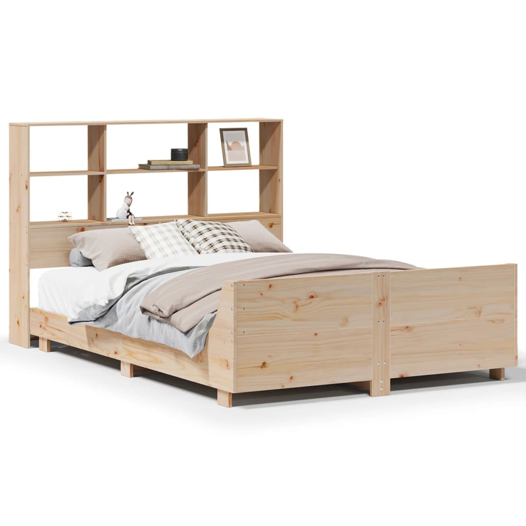 Cadre de lit sans matelas 120x190 cm bois de pin massif - XIOS
