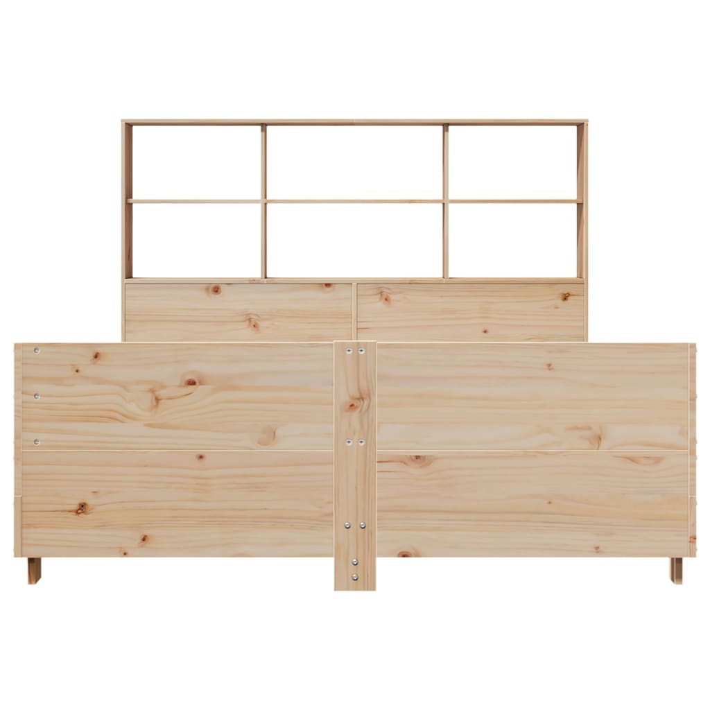 Cadre de lit sans matelas 120x190 cm bois de pin massif - XIOS