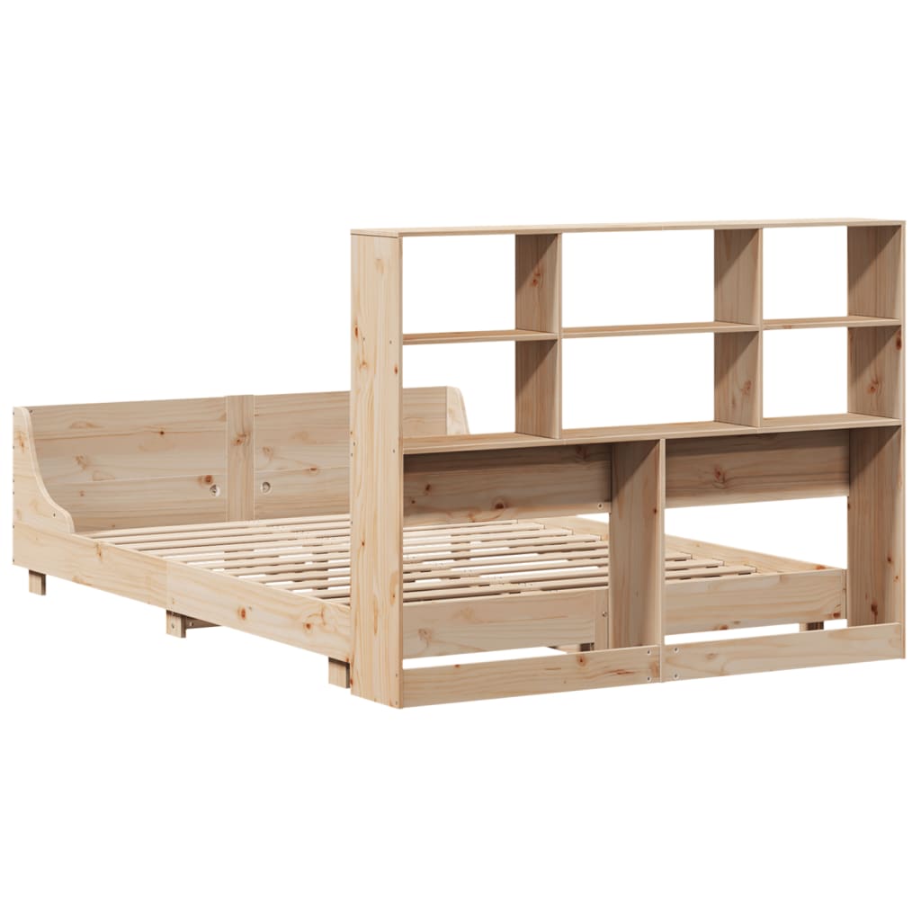 Cadre de lit sans matelas 120x190 cm bois de pin massif - XIOS